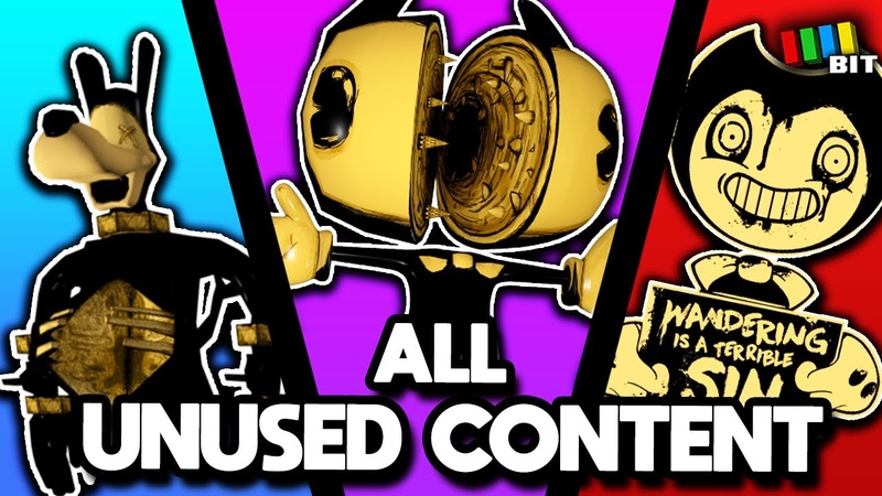 ALL Bendy and the Ink Machine Unused Content, LOST BITS Tetra Bit