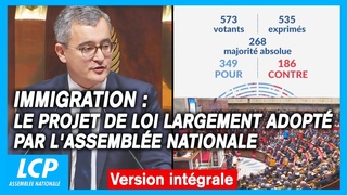 Immigration : le projet de loi largement adopt par l'Assemble - 19/12/2023