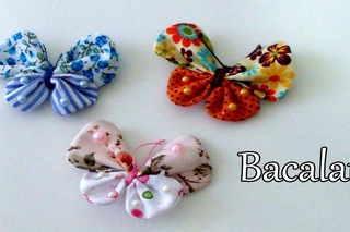 Artesanato: BORBOLETA costurada  mquina - LEMBRANCINHA - m-  DIY Mariposa