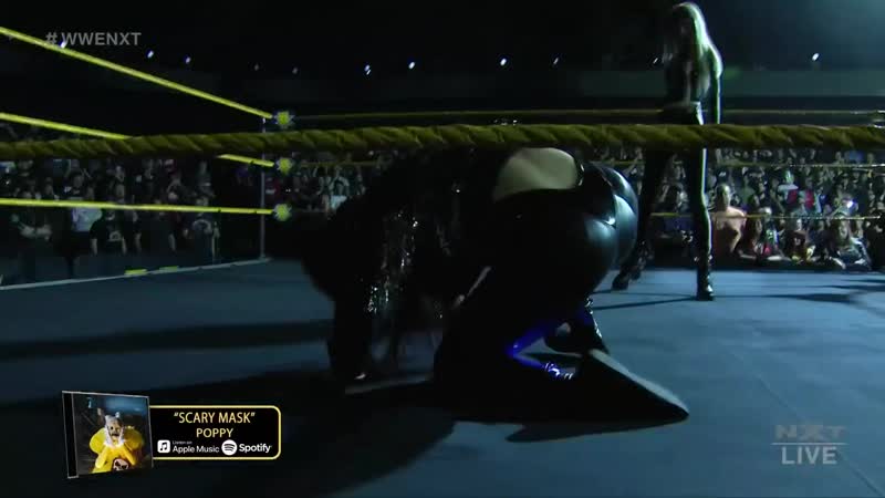 Io Shirai enters to Poppy s Scary Mask WWE NXT, Oct. 30,