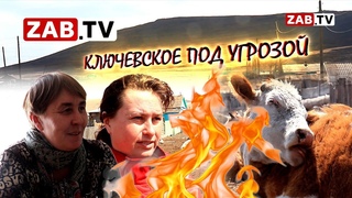 Огонь взял в кольцо Ключевское  тушили всем селом