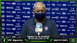 CONFERENCIA DE PRENSA DEL PROFESOR FRANCISCO ARCE TCNICO DEL CLUB CERRO PORTEO/ APERTURA 2021