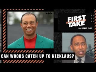 You gonna catch up to Jack Nicklaus! - Stephen A. on Tiger Woods reaching Nicklaus majors record