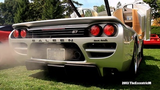 Saleen S7 Twin Turbo start up and LOUD revs at 2013 Marques d’Elegance!