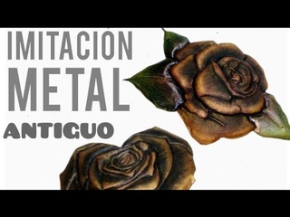 COMO PINTAR EFECTO METAL ANTÍGUO #falsosacabados  #tecnicas #repujado  #ideas #pinturaseterna