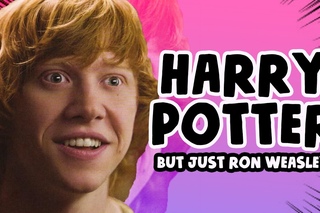 Every Harry Potter Movie but only the words Ron, Ronald and Weasley