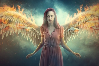 Fire Wings - Photoshop manipulation Tutorial Effects