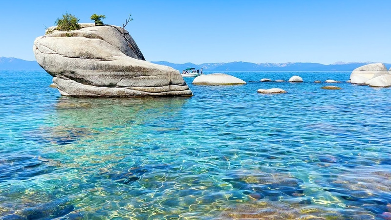 Pure Calm: 3 Hours of Crystal Clear Blue Waters (4 K California Tahoe