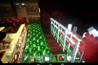 Моя Новогодняя постройка в mcpe