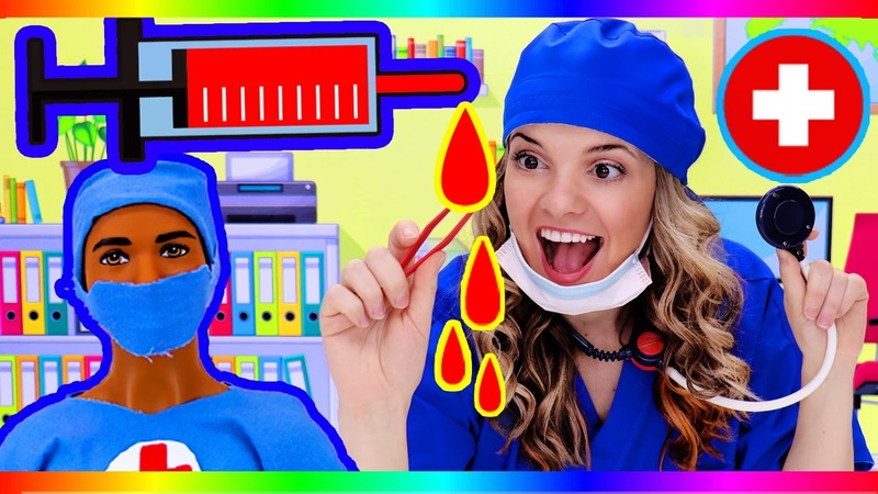 Doctors for Kids, Toddlers Learn about Doctors, Speedie Di Di Pretend Play with Barbie Doctor