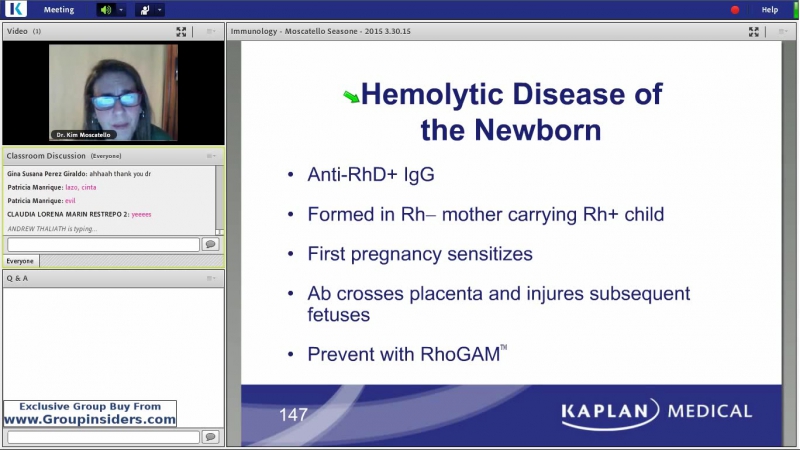 20th Lecture Kaplan Step 1 CA Immunology Moscatello June 20,