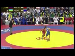 ОСЕТИН Бесик Кудухов и Василий Федоришин 60 кг финал Чемпионат мира Москва 2010 год