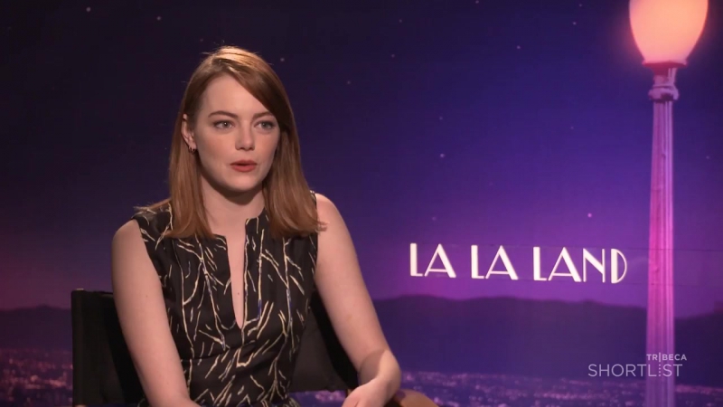 Emma Stone Damien Chazelle of La La