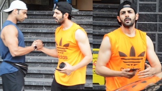 Kartik Aaryan SPOTTED AT JUHU Fitness GYM
