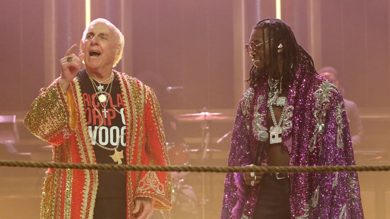 Offset Metro Boomin Ric Flair Drip with the Real Ric Flair ( The Tonight Show Jimmy