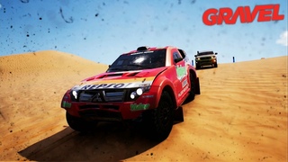 Mitsubishi Pajero Rally Raid on g25 Gravel Gameplay