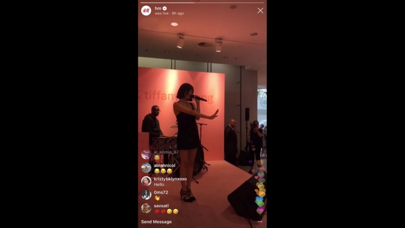Tiffany at HM campaign Oct 3rd,