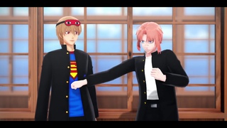 【MMD銀魂】ポプテピピック【沖田+神威】【short】