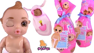 ПУПСИКИ С СЮРПРИЗАМИ! BABY BORN DOLLS ПАМПЕРСЫ МЕНЯЮТ ЦВЕТ! Видео для Детей // Май Той Пинк