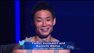 Kenichi Ebina 蛯名健一 in America’s Got Talent 2013 Semi Finals   Fighting Himself!!!