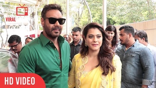 Birthday Girl Kajol GRAND Entry With Ajay Devgn at Helicopter Eela Trailer Launch