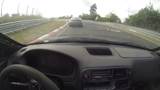 B18C-R Ek4 sedan vs Bmw m6 NURBURGRING