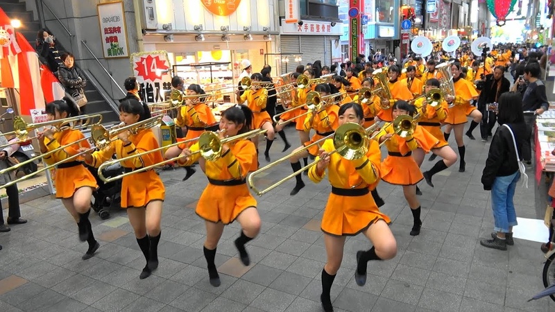 京都橘高校吹奏楽部 大手筋商店街パレード Kyoto Tachibana SHS