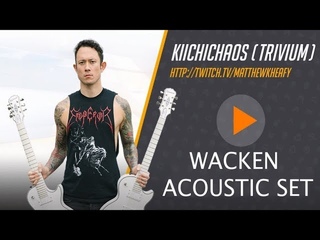 Matthew Kiichichaos Heafy I Trivium I Live Acoustic Set from Wacken I Hyper X Gaming Truck