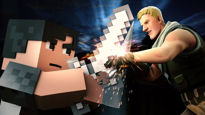 Bad Fighter A Minecraft Original Music Video vs Fortnite Imagine Dragons Parody Bad