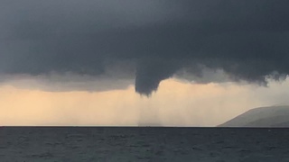 Tornado in Tucepi Makarska Riviera, Croatia