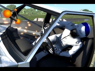 Mod : Ragdoll Driver The Stig (Crash test)