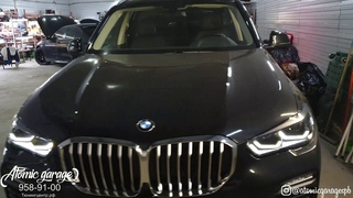 BMW X5 G05 улучшение света фар установка бидиодных линз