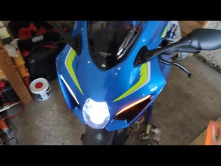 Suzuki GSX-R 1000R Tagfahrlichter LED Blinker Umbau 2017 2018 L7 indicator turn signal