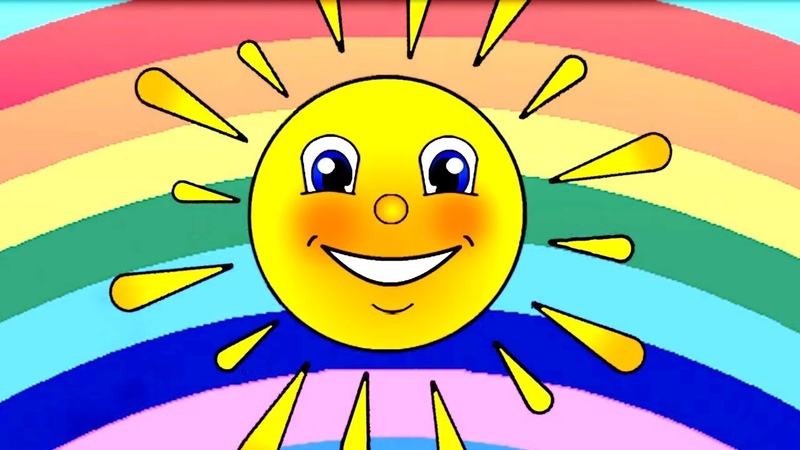 Cartoni animati per bambini. Il piccolo sole fa la passeggiata. Video animato in