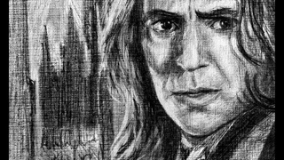 Drawing Severus Snape - Процесс рисования Северуса Снэйпа