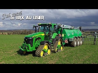 John Deere 8RX au lisier