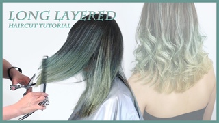 How To Cut Long Layered Hair / Wavy Curly Highlights - Wispy & Dimensional - Vern hairstyles 93