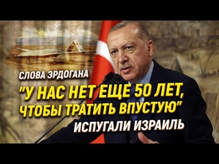 Слова Эрдогана У нас нет еще 50 лет, чтобы тратить впустую испугали Израиль