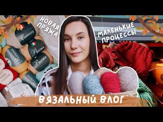 ВЯЗАЛЬНЫЙ ВЛОГ №113 | Вяжу маленькие процессы | Новая пряжа для обзора
