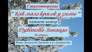 Как мало красок у зимы