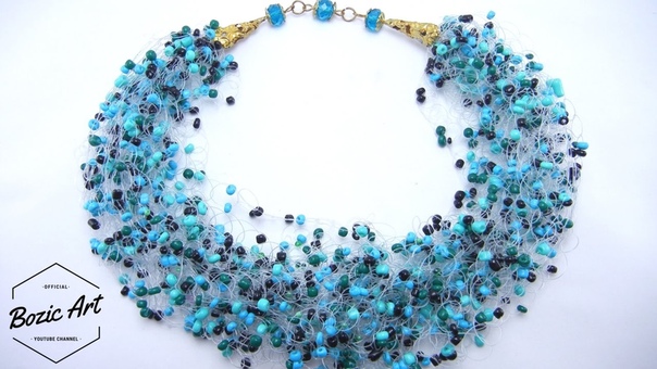 Mira Mira Necklace using Foam Technique, Beading