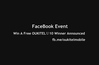 Win a Free OUKITEL U10 Winner Announced - FaceBook Event