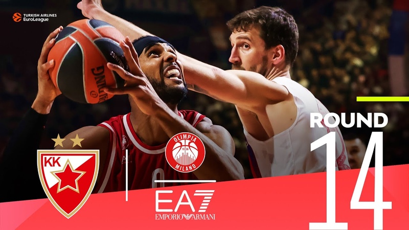 Milan breaks Zvezda winning streak , Round 14, Highlights, Turkish Airlines Euro
