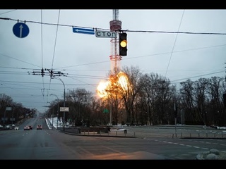 Удар по Телевышке Киев 01,