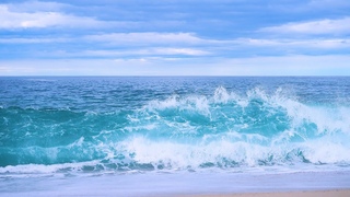 눈부시게 아름다운 동해 바다 여행, 시원하고 커다란 파도가 밀려오는 해변 🌊 파도 소리 휴식 수면 힐링 ASMR