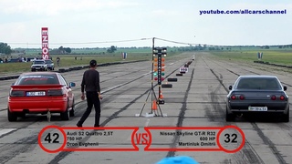 Drag Day Tiraspol 2016. Class PRO AWD. S2 vs Impreza WRX vs GTR R32 vs S6