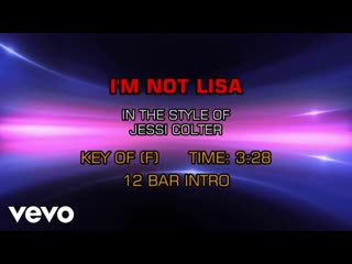 Jessi Colter - I'm Not Lisa (Karaoke)