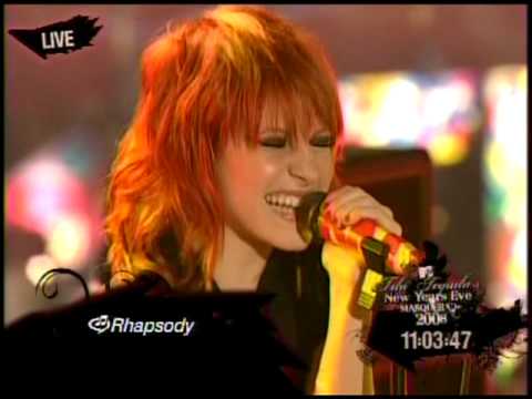 Paramore Crush Crush Crush MTV New Years Eve