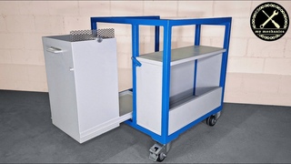 Building a Kiln Cart with an Oil Drawer from Scratch - DIY Project