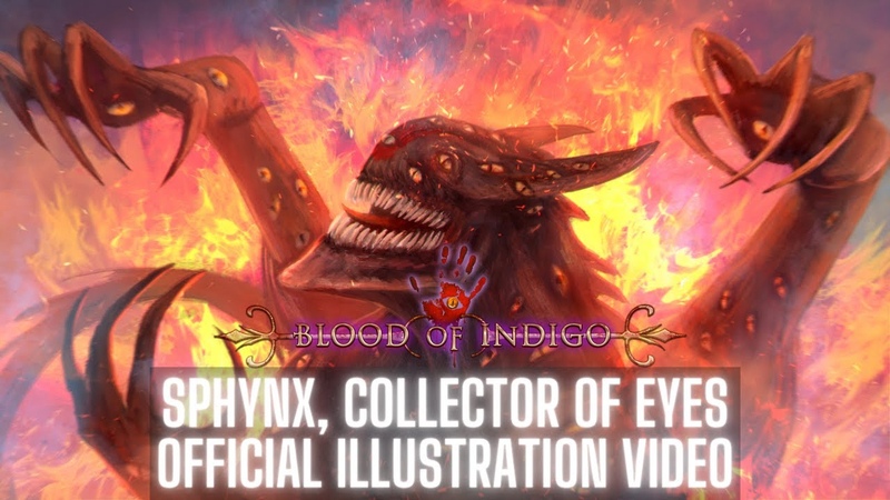 Blood of Indigo Sphynx, Collector of Eyes ( Official Illustration